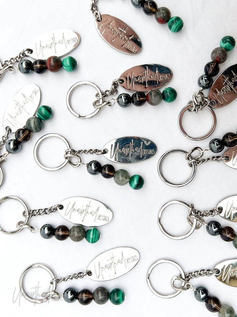 Antidote Keyring | Grounding + Mindfulness © - Unearthed Crystals