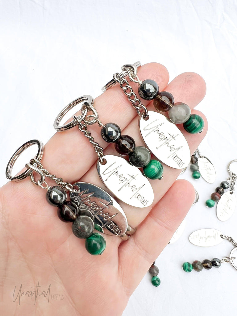 Antidote Keyring | Grounding + Mindfulness © - Unearthed Crystals