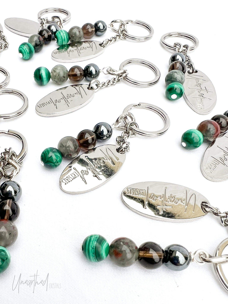 Antidote Keyring | Grounding + Mindfulness © - Unearthed Crystals