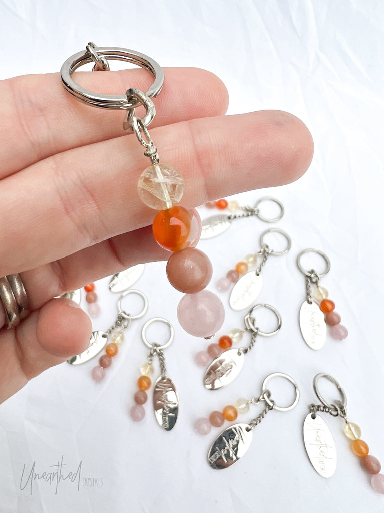 Antidote Keyring | Happiness © - Unearthed Crystals