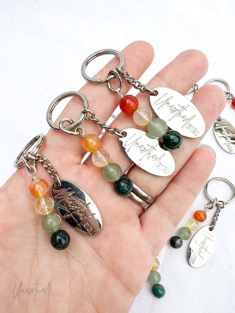 Antidote Keyring | Prosperity + Abundance © - Unearthed Crystals