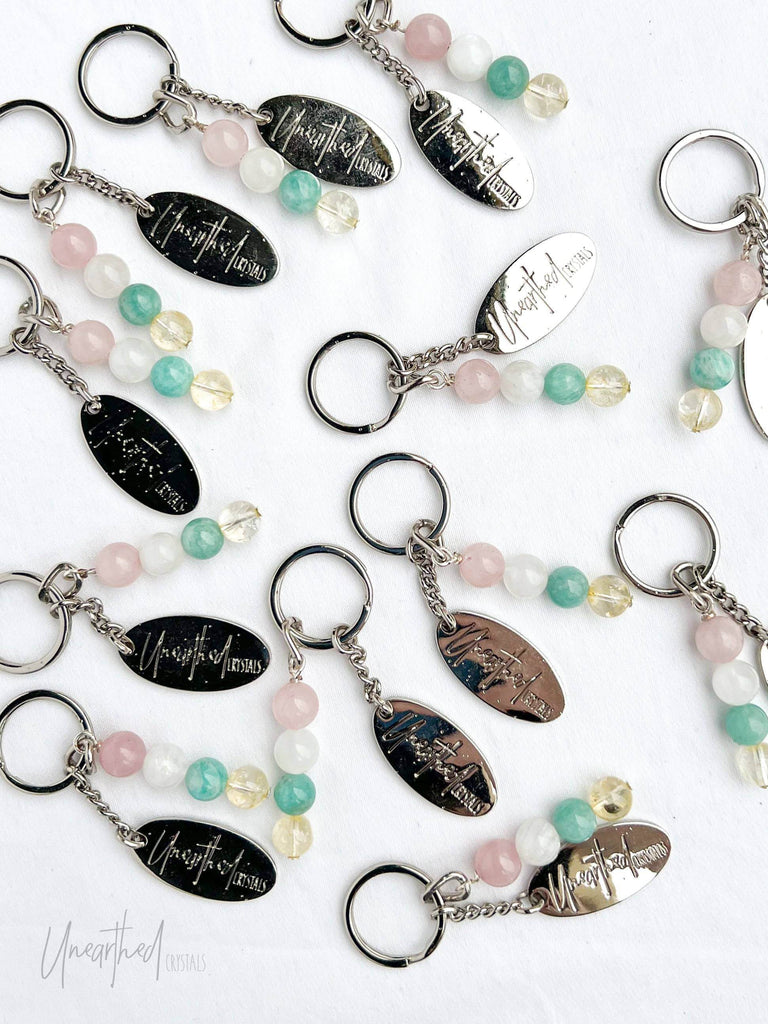 Antidote Keyring | Self Esteem + Courage © - Unearthed Crystals