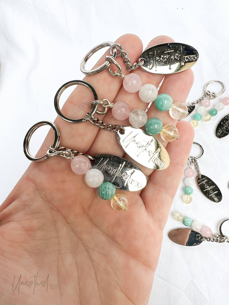 Antidote Keyring | Self Esteem + Courage © - Unearthed Crystals