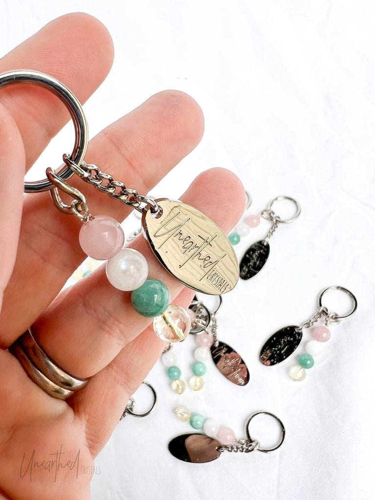 Antidote Keyring | Self Esteem + Courage © - Unearthed Crystals