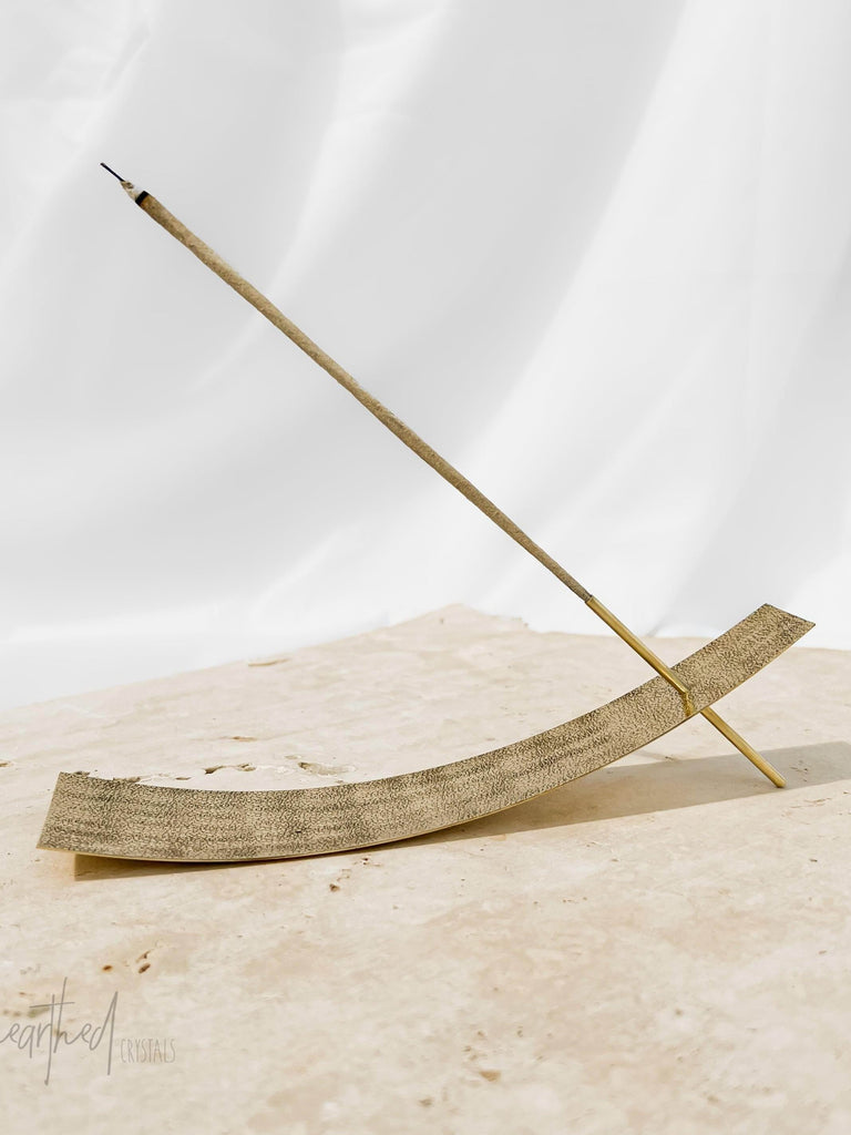 Brass Incense Holder | Antique Hammock - Unearthed Crystals