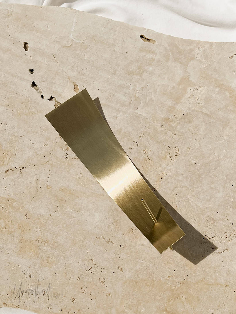 Brass Incense Holder | Satin Hammock - Unearthed Crystals