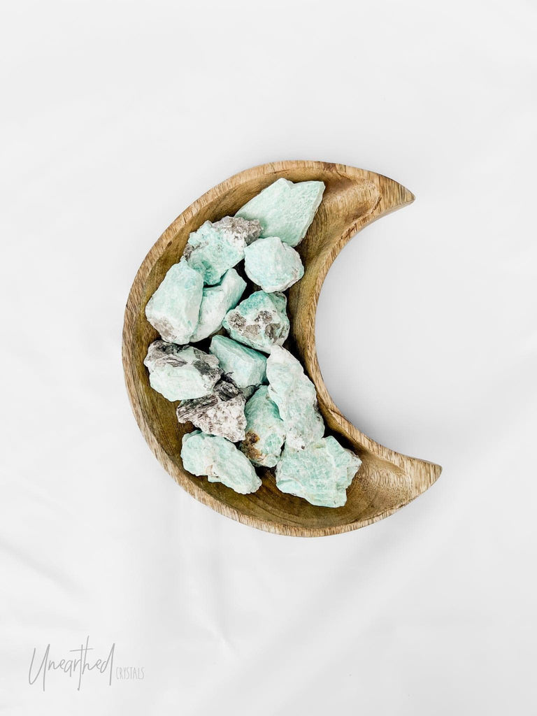 Wooden Bowl | Crescent Moon | Small - Unearthed Crystals