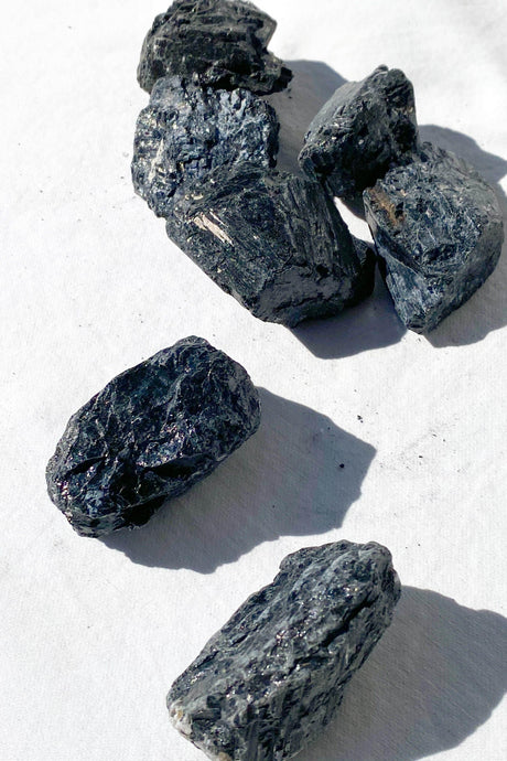 Black Tourmaline Rough | Medium - Unearthed Crystals