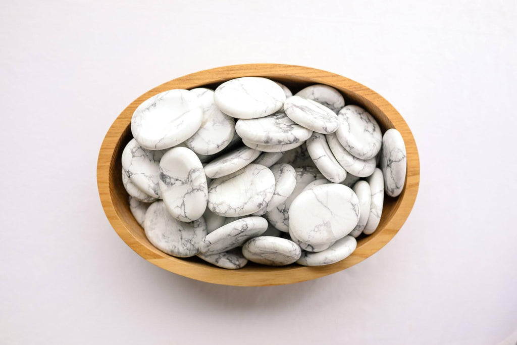 Howlite Worry Stone - Unearthed Crystals