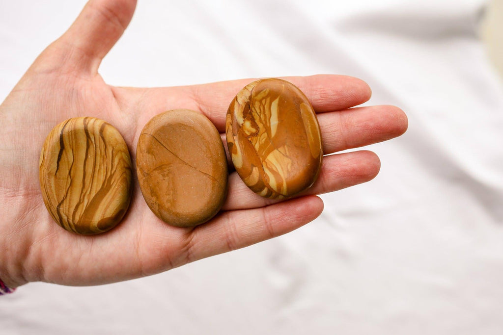 Picture Jasper Worry Stone - Unearthed Crystals