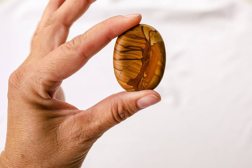 Picture Jasper Worry Stone - Unearthed Crystals