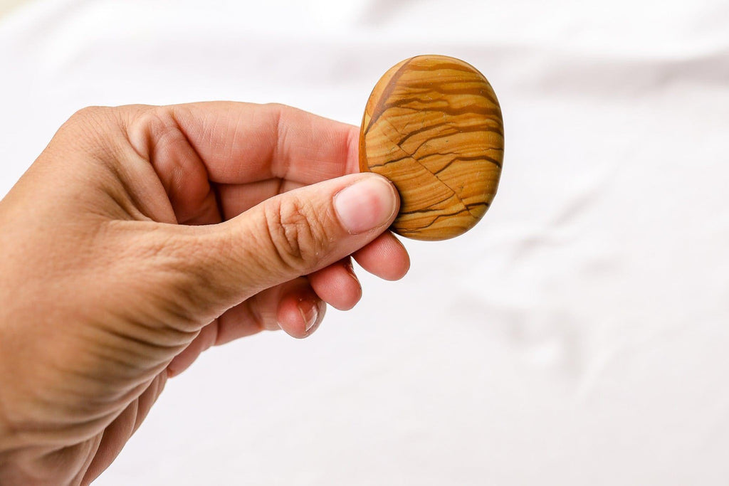 Picture Jasper Worry Stone - Unearthed Crystals