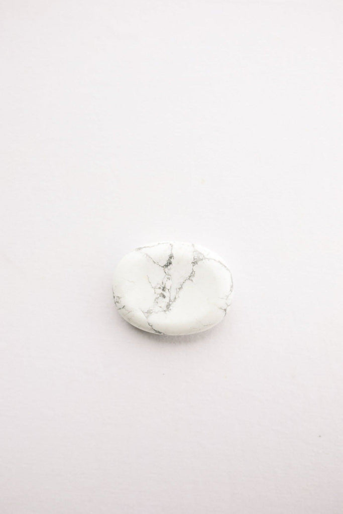 Howlite Worry Stone - Unearthed Crystals