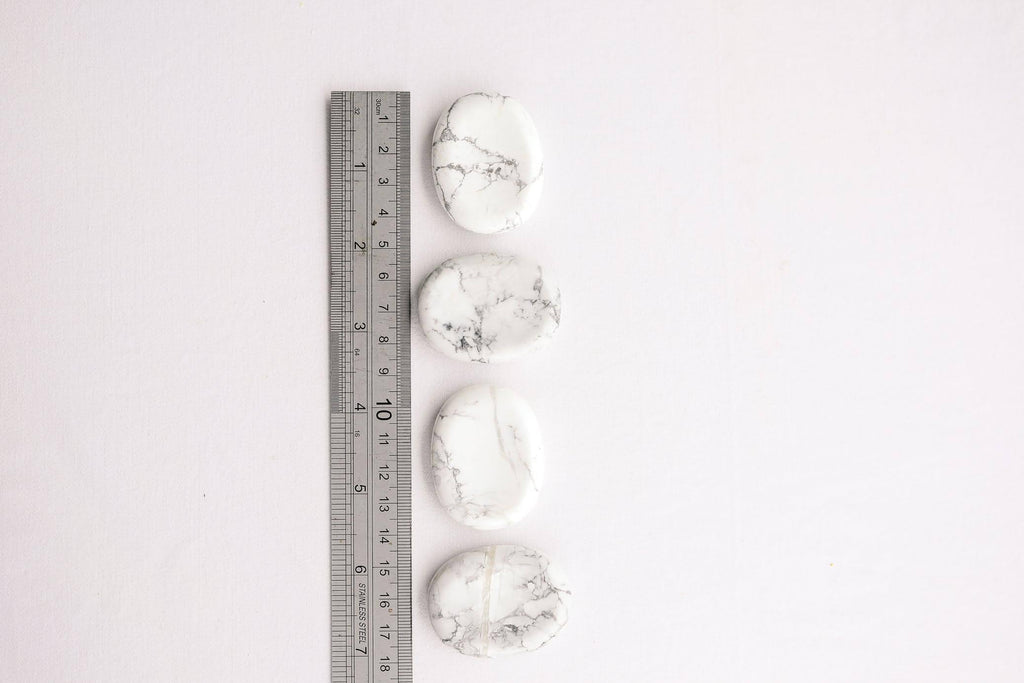 Howlite Worry Stone - Unearthed Crystals