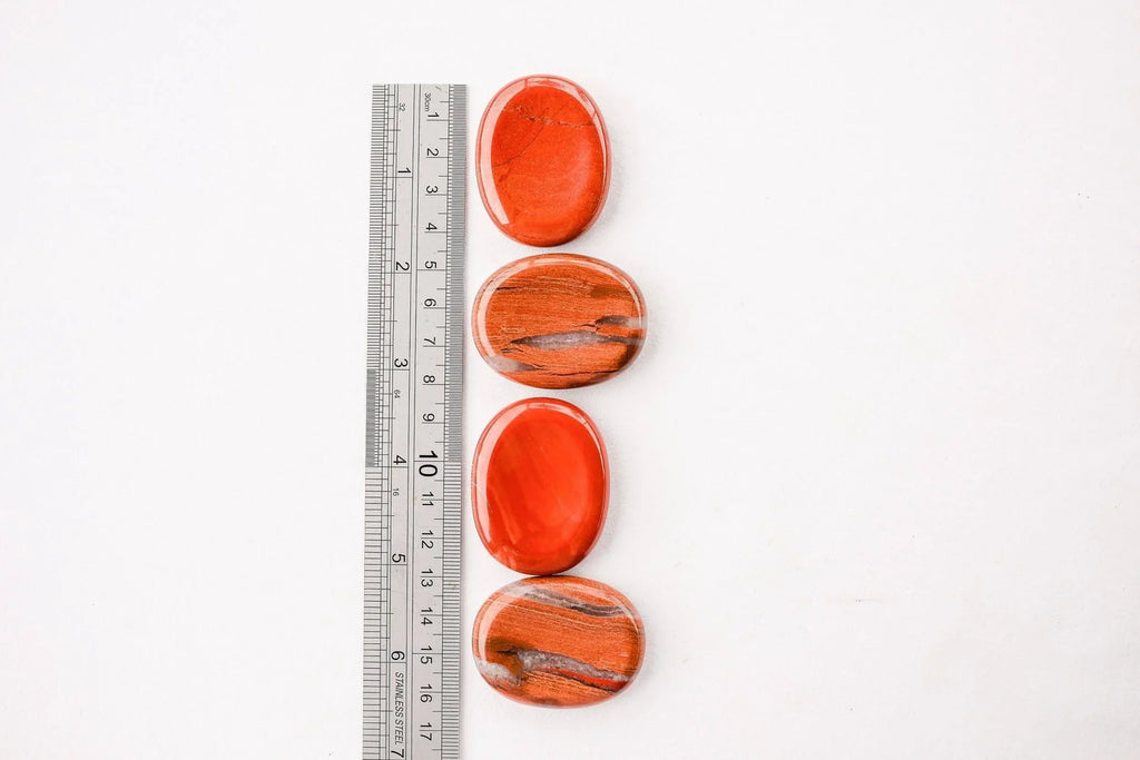 Red Jasper Worry Stone - Unearthed Crystals