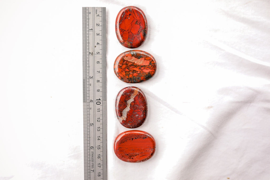 Brecciated Jasper Worry Stone - Unearthed Crystals